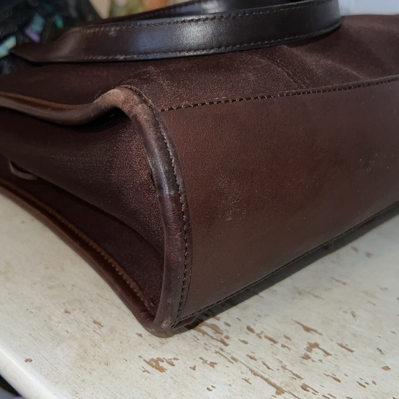 90s Coach New York neoprene & leather shoulder bag - Picture 10 of 12